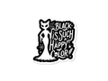 Black Is Such a Happy Color Gothic Vinyl Decal, Waterproof & Weatherproof