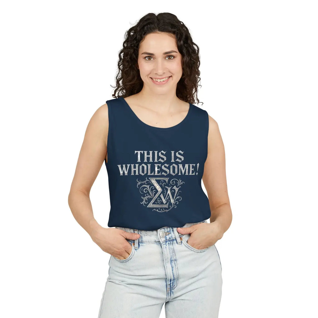 Breezy Comfort Tank Top - Casual Summer Days Garment-Dyed - DipaliZ