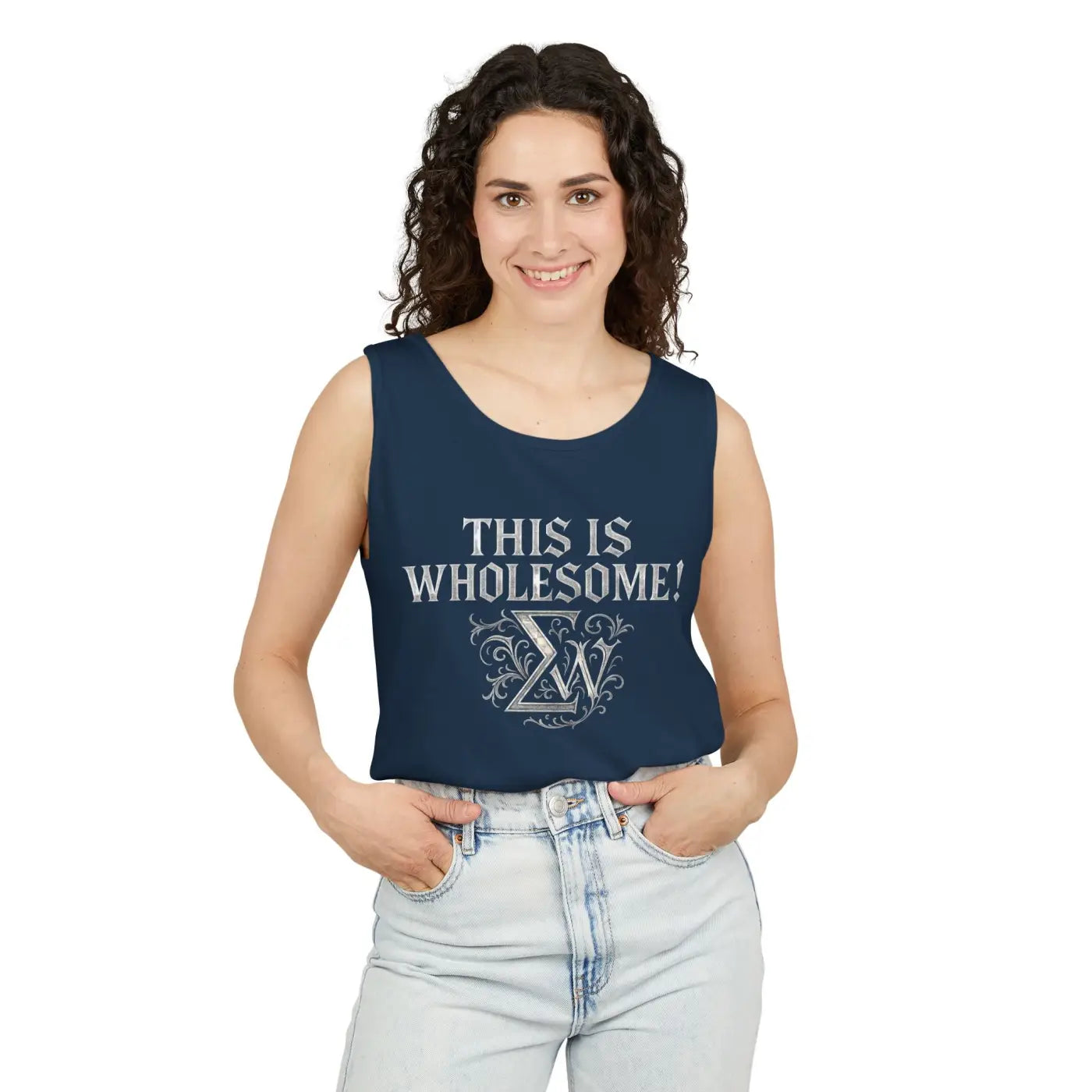 Breezy Comfort Tank Top - Casual Summer Days Garment-Dyed - DipaliZ
