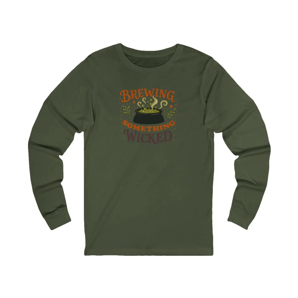 Wicked Brewing Long Sleeve Tee Magical Comfort - Charcoal Gray - DipaliZ