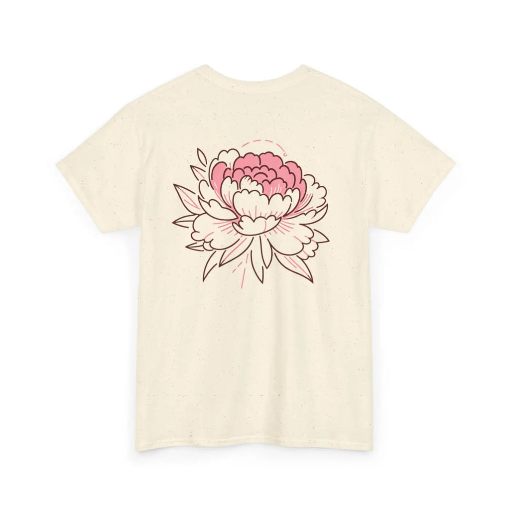 Lifey Floral Tee - Unisex Cotton Shirt for Couples - DipaliZ