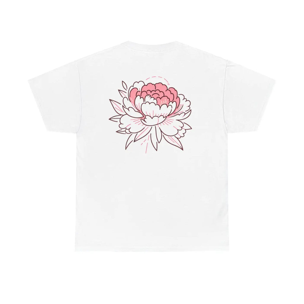 Lifey Floral Tee - Unisex Cotton Shirt for Couples - DipaliZ