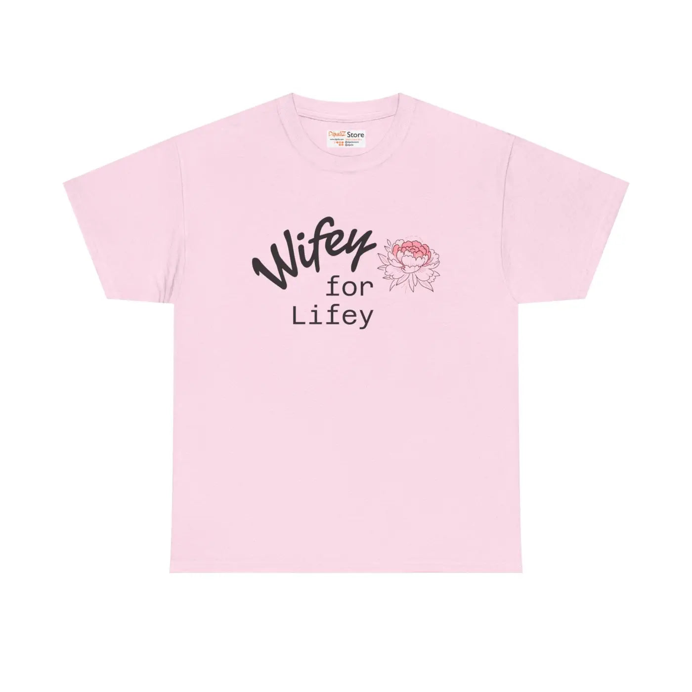 Lifey Floral Tee - Unisex Cotton Shirt for Couples - DipaliZ