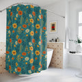 Wild Flowers Floral Shower Curtain - Nature Inspired - DipaliZ