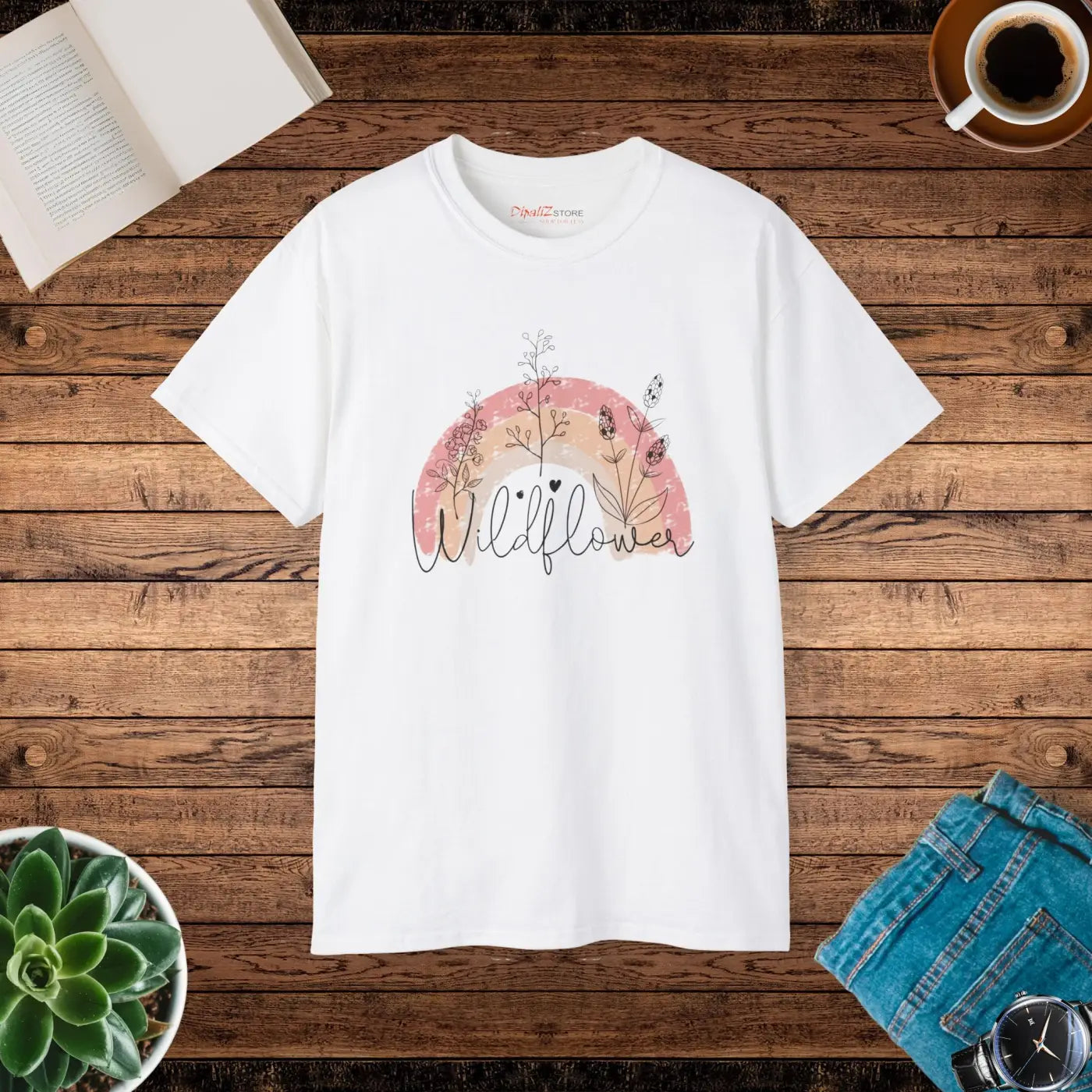 Wildflower Vintage Nature Art Ultra Cotton Tee - Unisex - DipaliZ