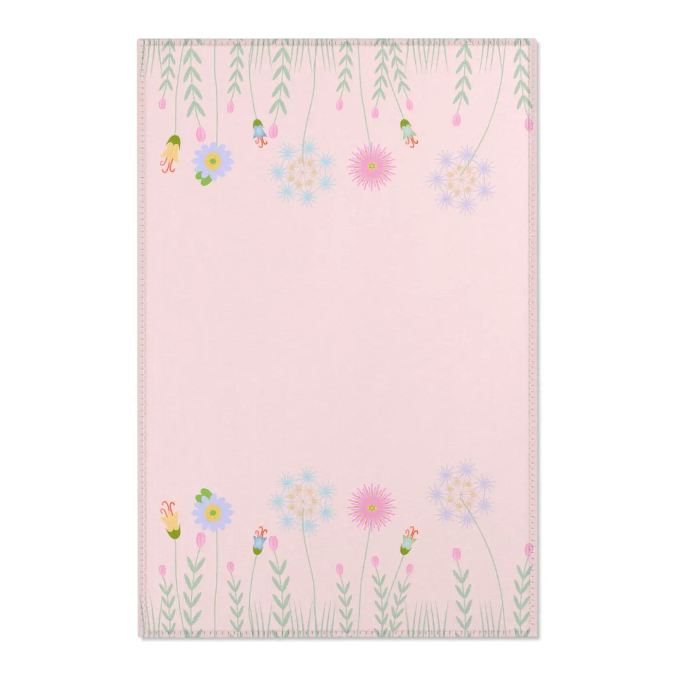 Pink Area Rugs - Floral Design for Home Decor - DipaliZ
