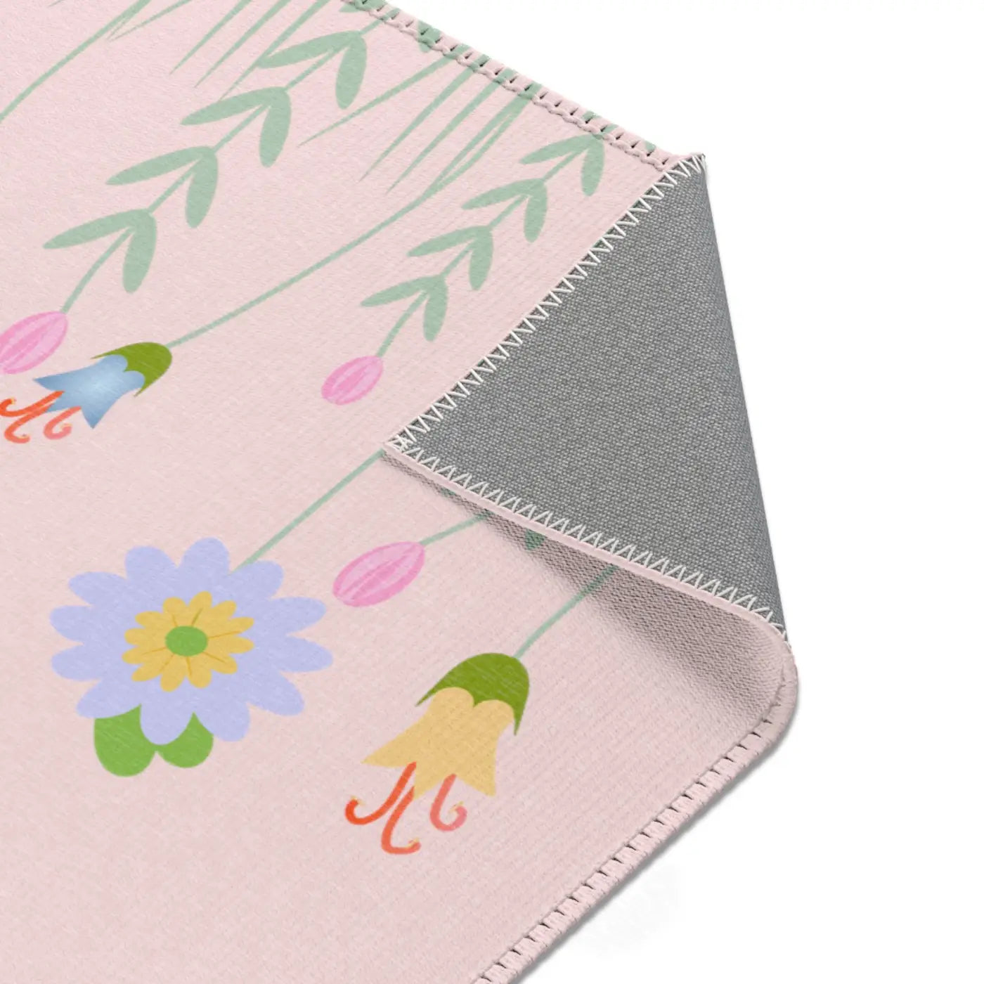 Pink Area Rugs - Floral Design for Home Decor - DipaliZ