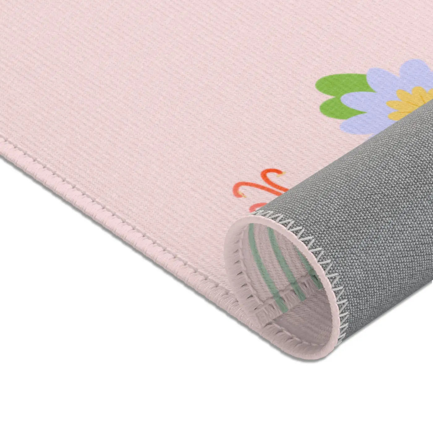 Pink Area Rugs - Floral Design for Home Decor - DipaliZ