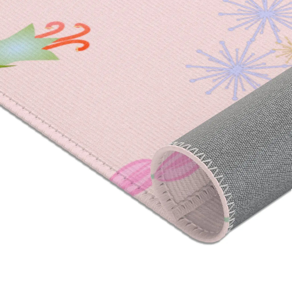 Pink Area Rugs - Floral Design for Home Decor - DipaliZ