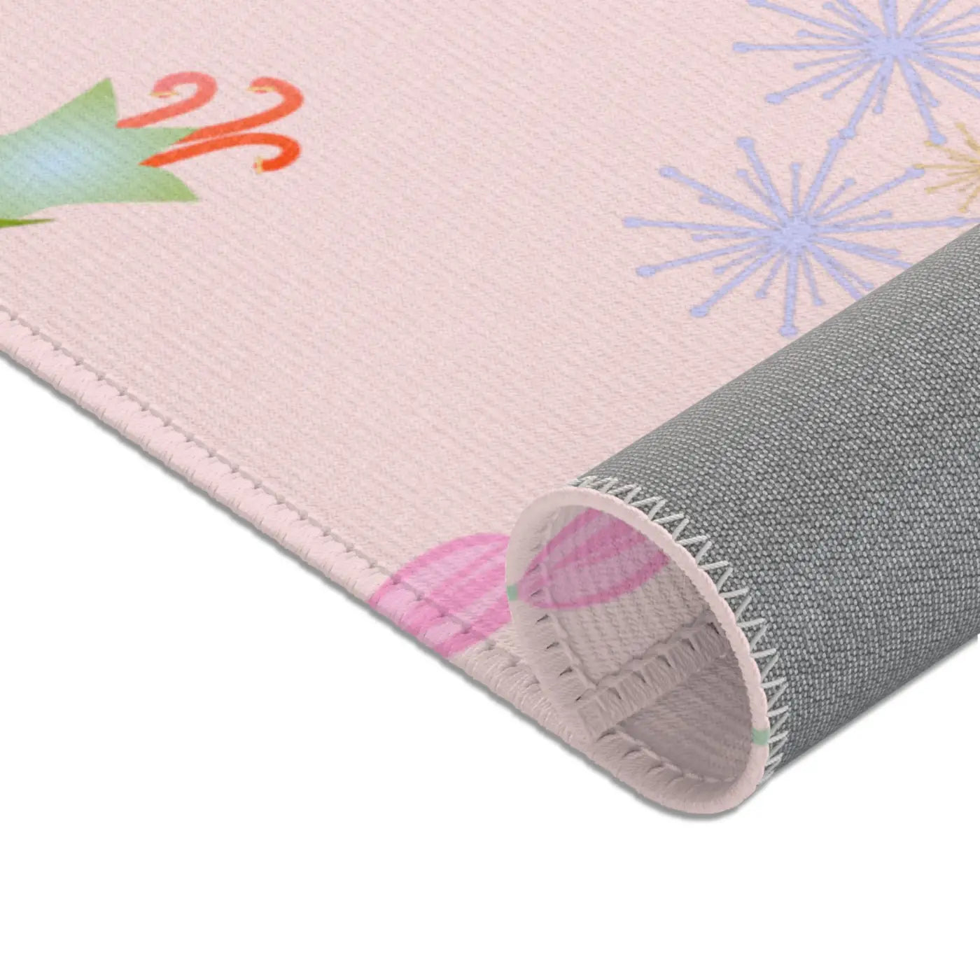 Pink Area Rugs - Floral Design for Home Decor - DipaliZ
