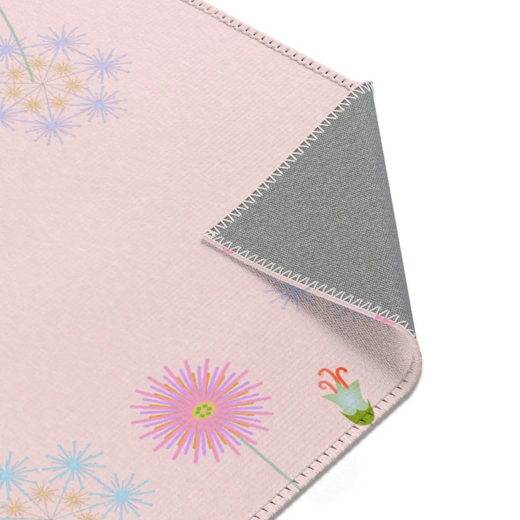 Pink Area Rugs - Floral Design for Home Decor - DipaliZ