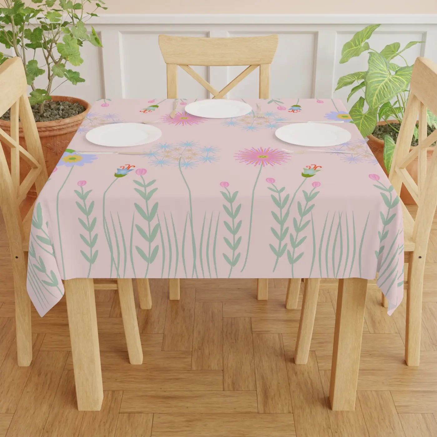 Pink Tablecloth - Chic Dining Experience Upgrade - DipaliZ
