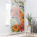 Birds Window Curtain - Vibrant Artistic Home Decor - DipaliZ