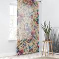 Birds Polyester Curtain - Floral Window Treatment - DipaliZ