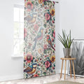 Vibrant Window Curtain - Colorful Birds and Flowers - DipaliZ