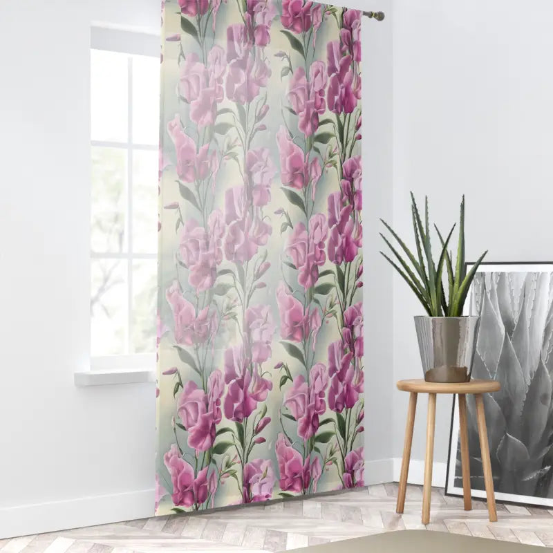 Vibrant Pink Flowers Pattern Curtains - Elegant Home Decor - DipaliZ
