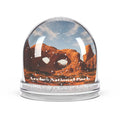 Wonderland Snow Globe - Arches National Park Cozy Winter Magic - DipaliZ