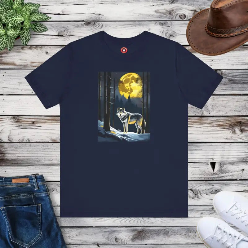 Wolf In Forest Tee - Unisex Jersey Short Sleeve - DipaliZ