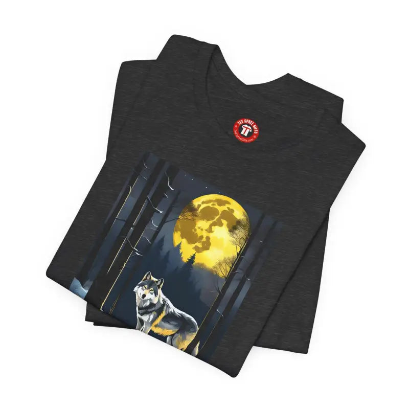 Wolf In Forest Tee - Unisex Jersey Short Sleeve - DipaliZ