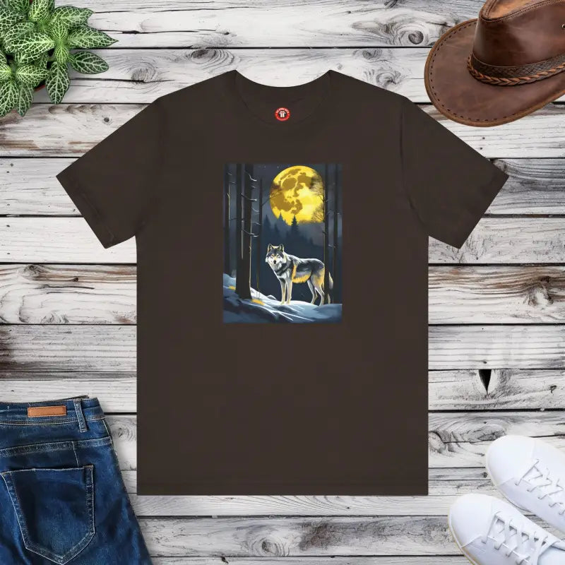 Wolf In Forest Tee - Unisex Jersey Short Sleeve - DipaliZ