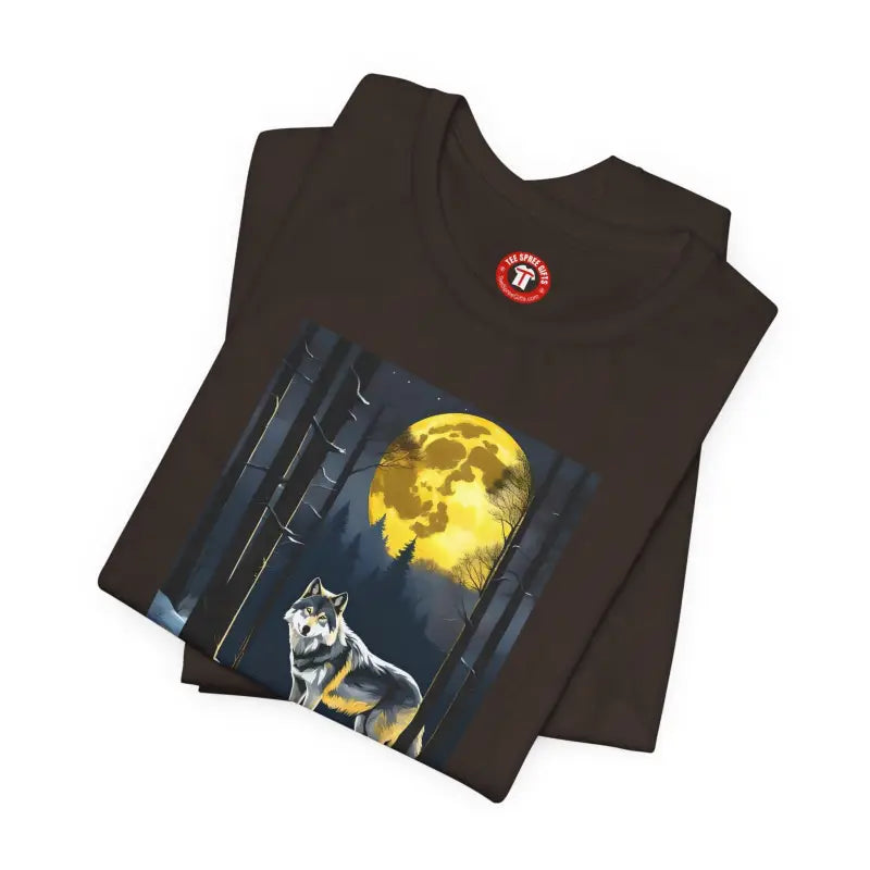 Wolf In Forest Tee - Unisex Jersey Short Sleeve - DipaliZ