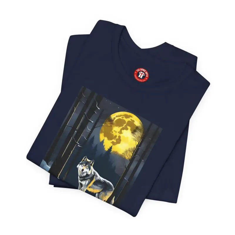 Wolf In Forest Tee - Unisex Jersey Short Sleeve - DipaliZ