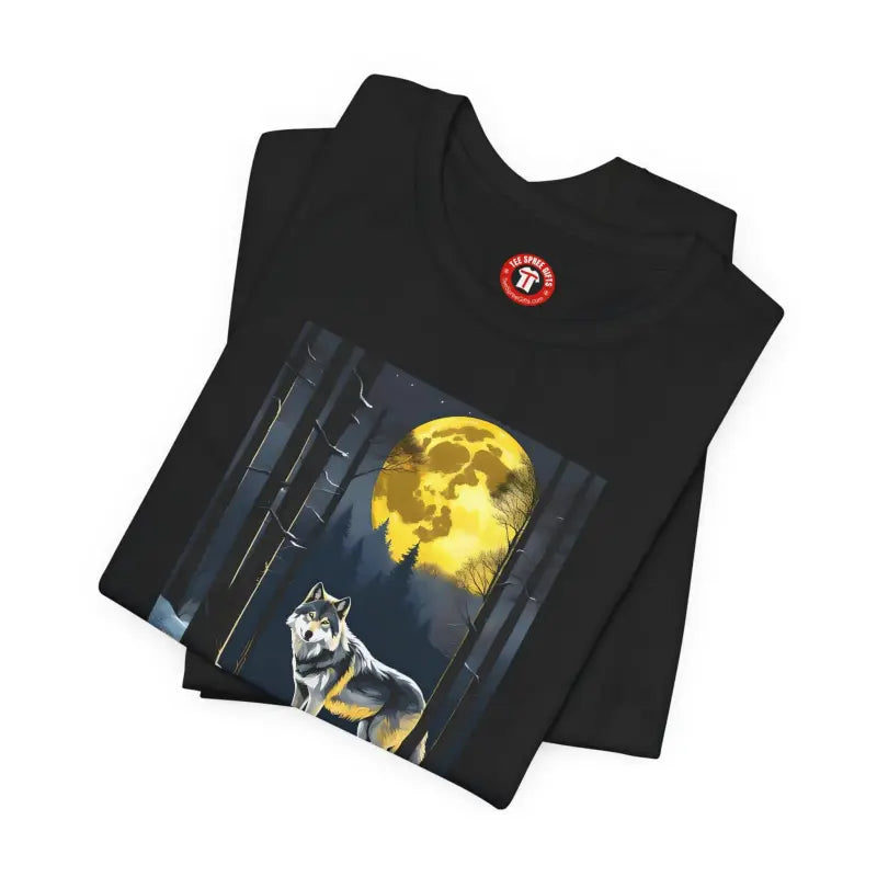 Wolf In Forest Tee - Unisex Jersey Short Sleeve - DipaliZ