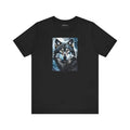 Wolf in Winter Night Jersey Short Sleeve Tee - Unisex - DipaliZ