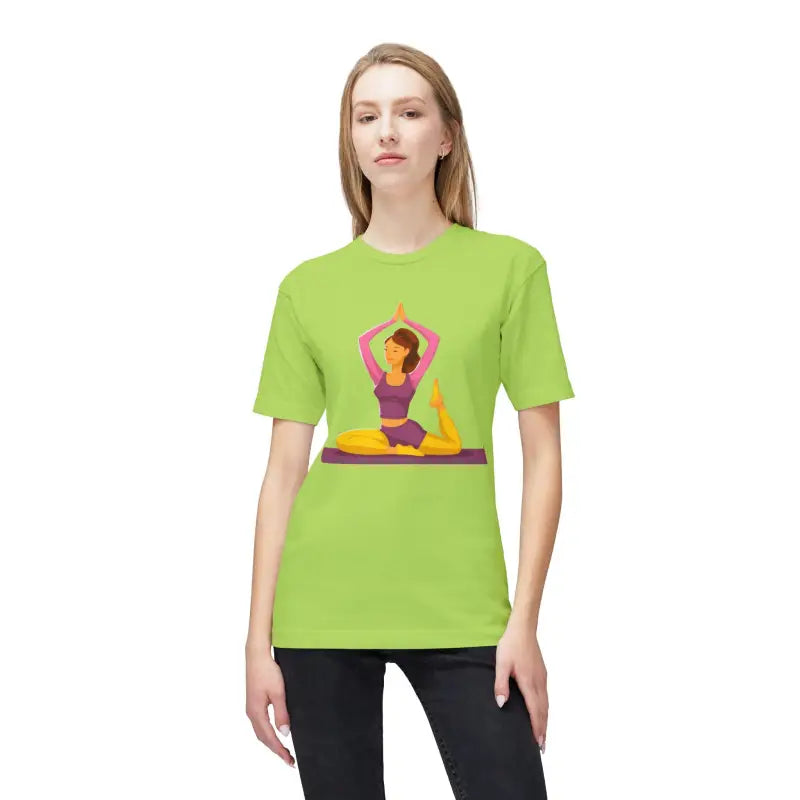 Unisex Yoga Tee - Premium Cotton Comfort Trendy Apparel - DipaliZ