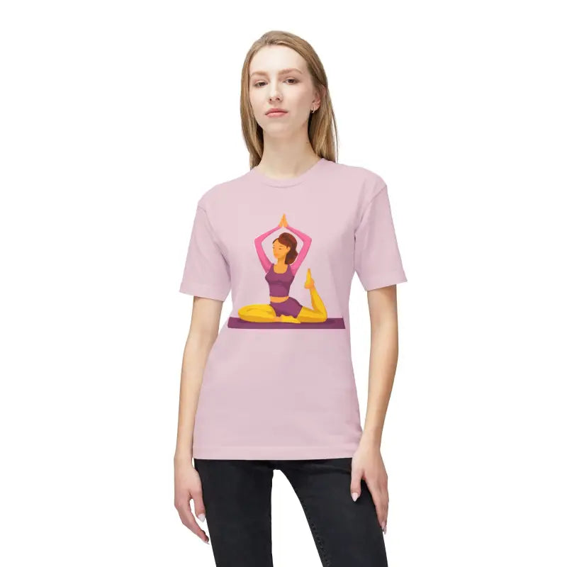 Unisex Yoga Tee - Premium Cotton Comfort Trendy Apparel - DipaliZ