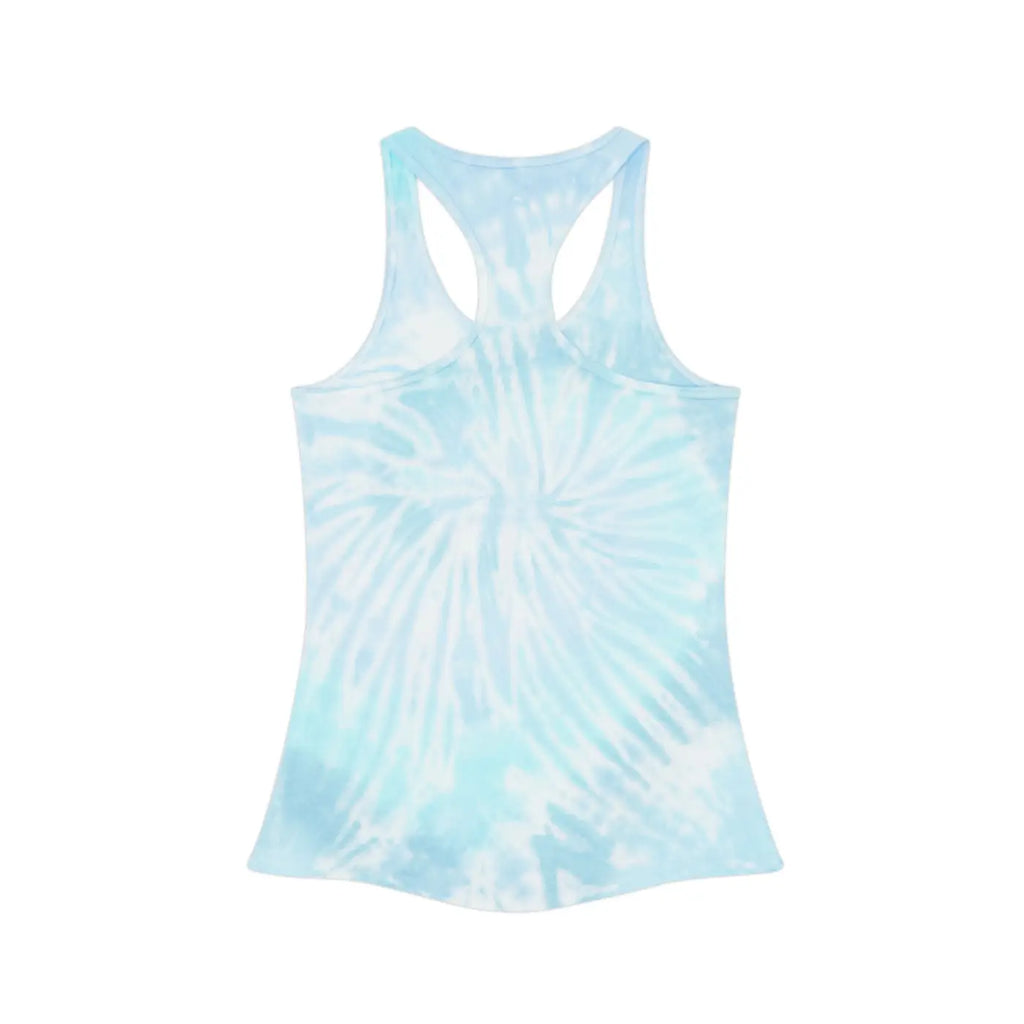 Women's Tie Dye Racerback Tank Top - Bold Patterns - DipaliZ