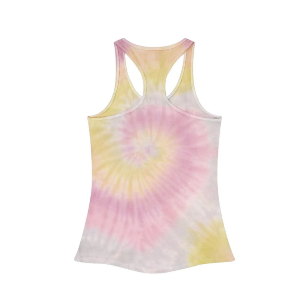 Women's Tie Dye Racerback Tank Top - Bold Patterns - DipaliZ