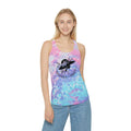 Women's Tie Dye Racerback Tank Top - Bold Patterns - DipaliZ