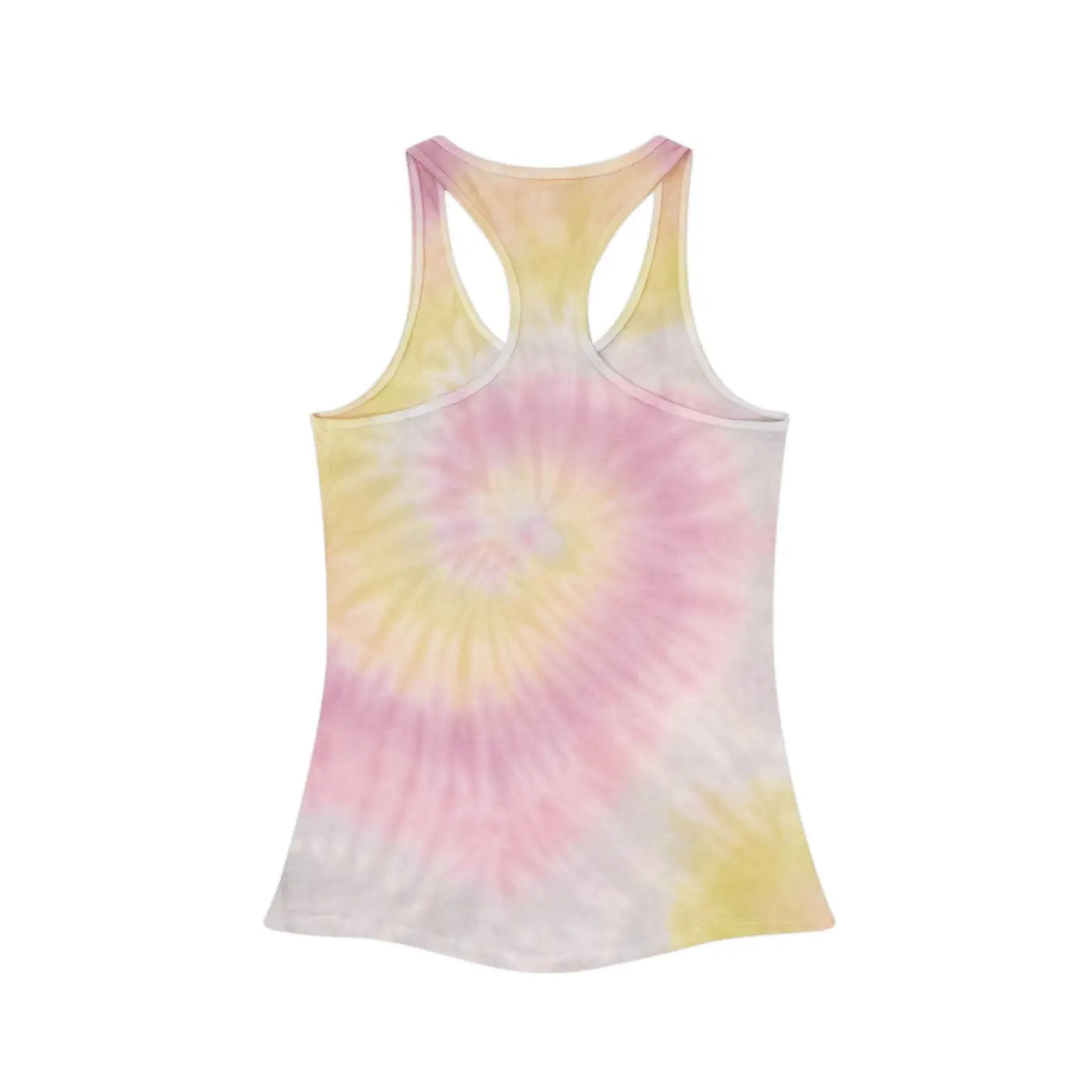 Women's Tie Dye Racerback Tank - Flower Hat Design - DipaliZ