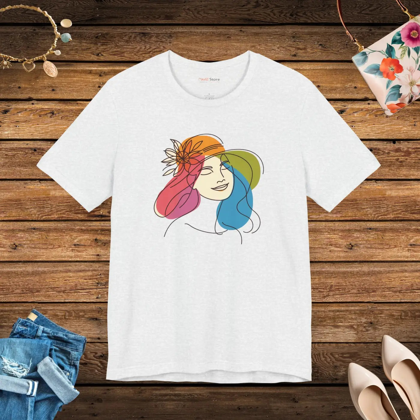 Timeless Unisex Jersey Tee - Airlume Combed Ringspun Cotton - DipaliZ