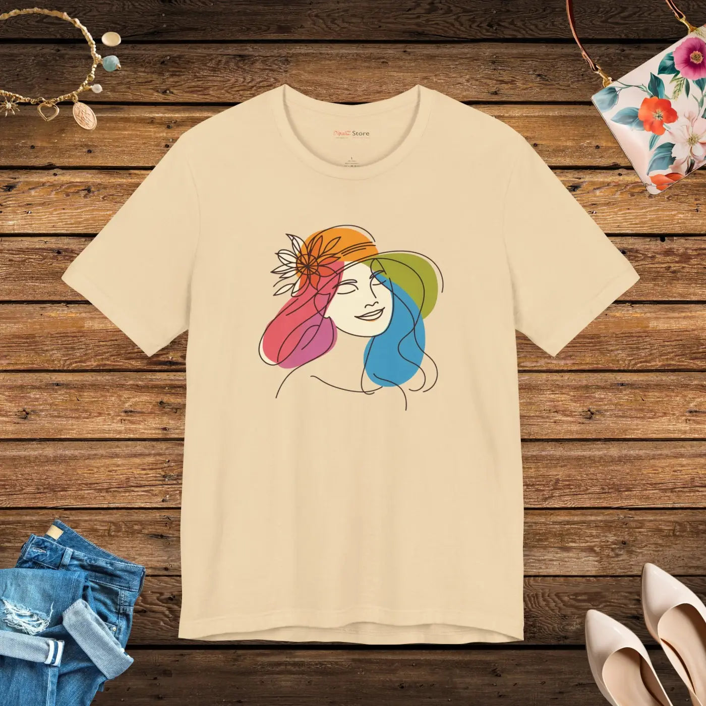 Timeless Unisex Jersey Tee - Airlume Combed Ringspun Cotton - DipaliZ