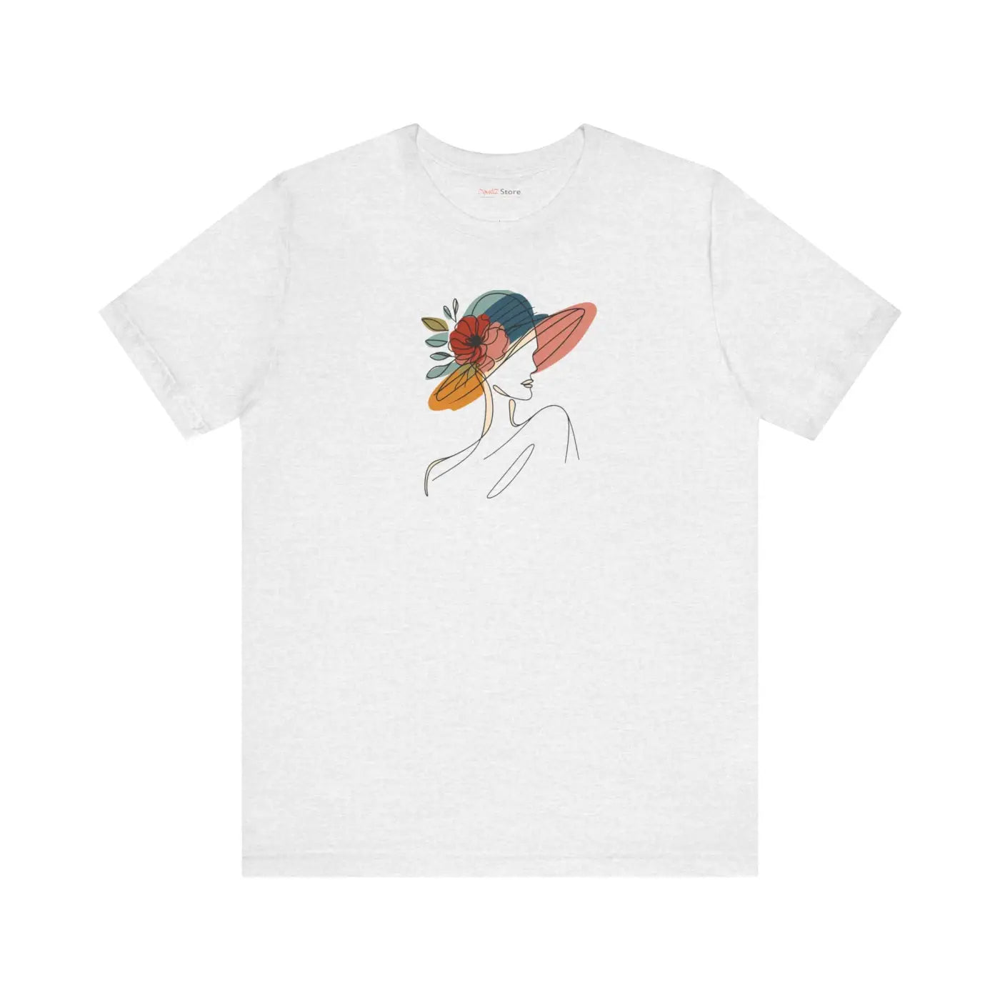 Enchanting Unisex Jersey Tee - Floral Hat Design - DipaliZ