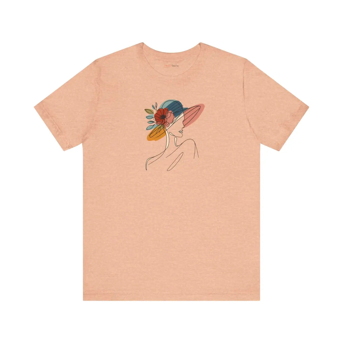 Enchanting Unisex Jersey Tee - Floral Hat Design - DipaliZ