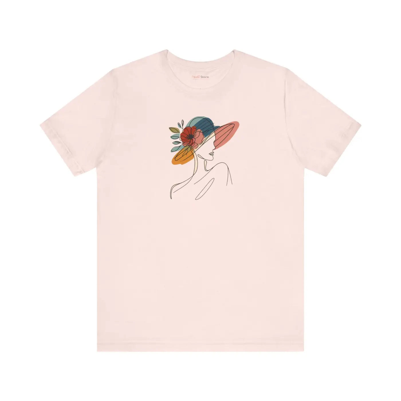 Enchanting Unisex Jersey Tee - Floral Hat Design - DipaliZ