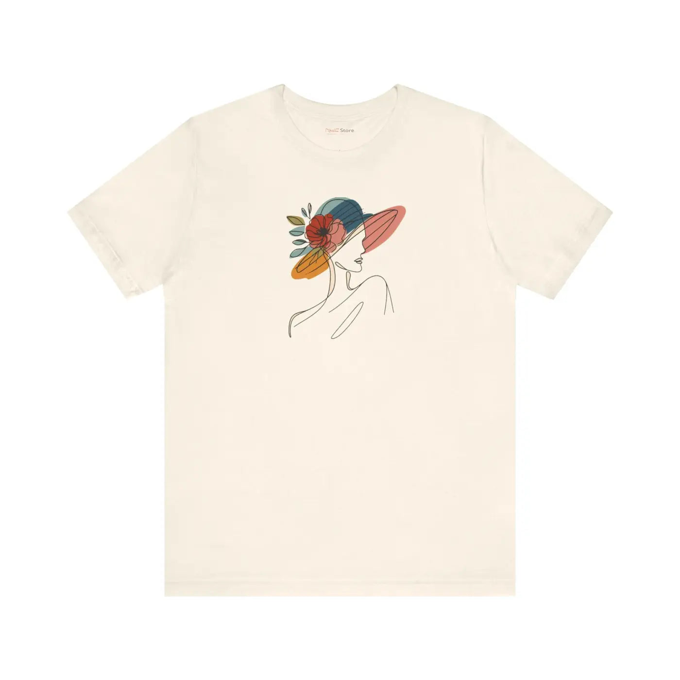 Enchanting Unisex Jersey Tee - Floral Hat Design - DipaliZ