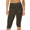Premium Circuit Print Capri Leggings - Tech Inspired - DipaliZ