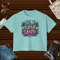 Boxy Tee - Sun Salt Sand Summer Vibes - DipaliZ