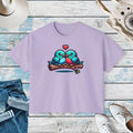 Lovebirds Boxy Tee - Oversized Comfort Fit - DipaliZ