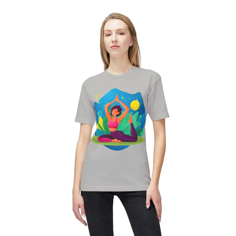 Premium Cotton T-Shirt - Soft Breathable Yoga Tee - DipaliZ