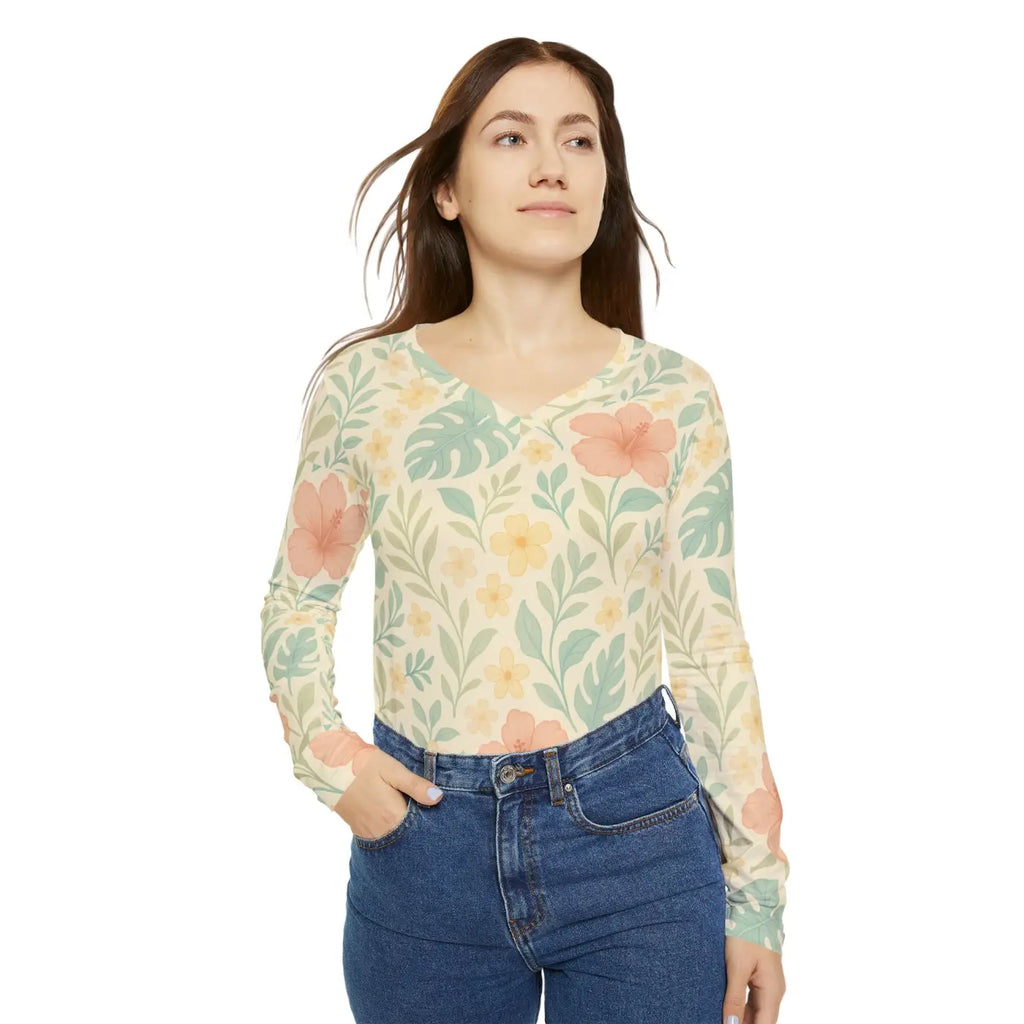 Floral Long Sleeve Shirt - Premium Casual Wear - DipaliZ