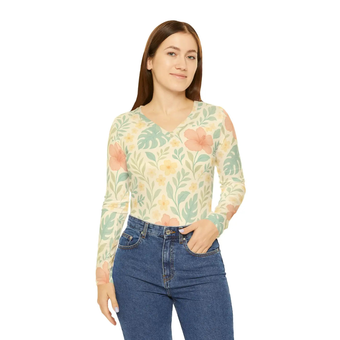 Floral Long Sleeve Shirt - Premium Casual Wear - DipaliZ