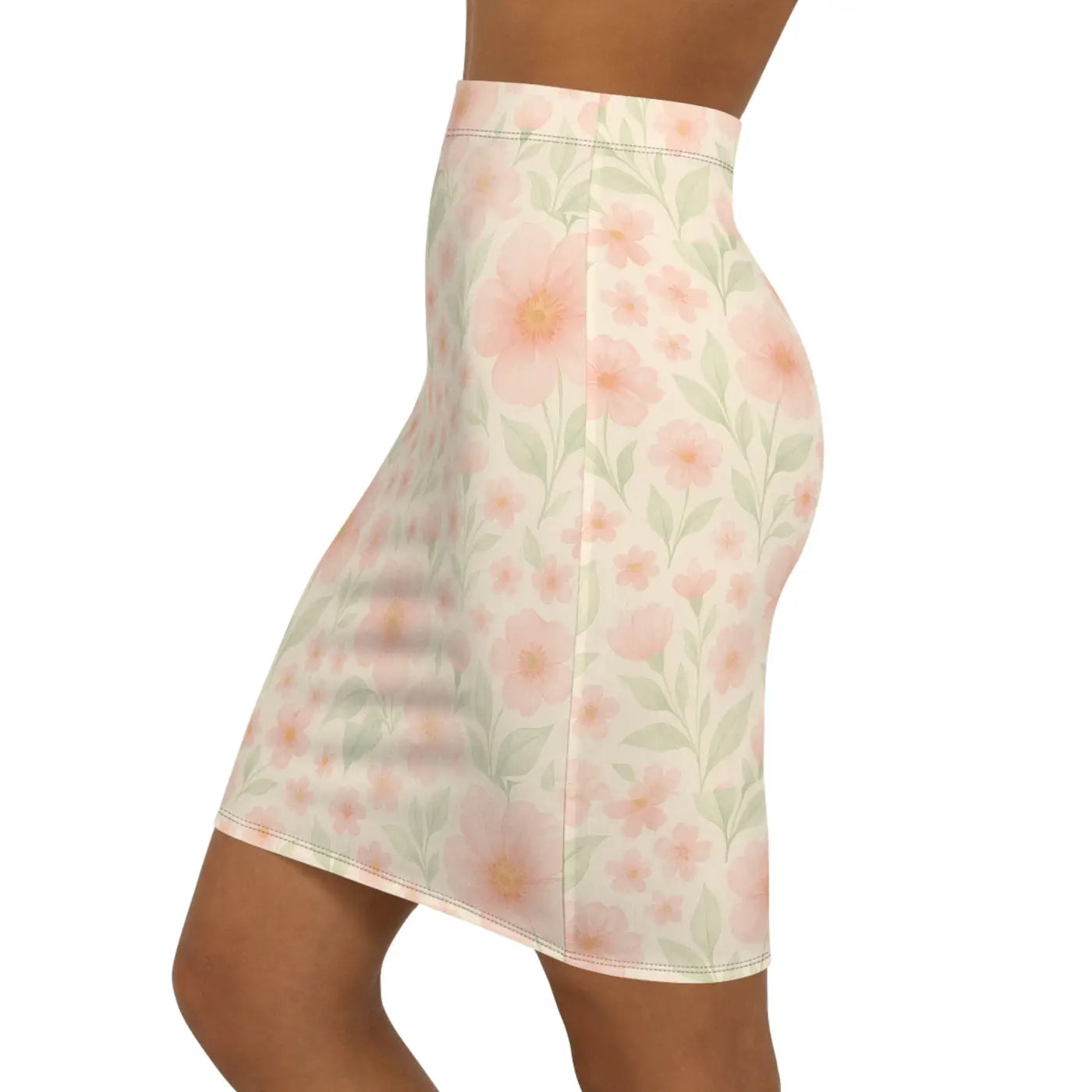 Mid-Waist Pencil Skirt - Elegant Spring Style - DipaliZ