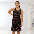 Bold Designer Floral Racerback Summer Dress - DipaliZ
