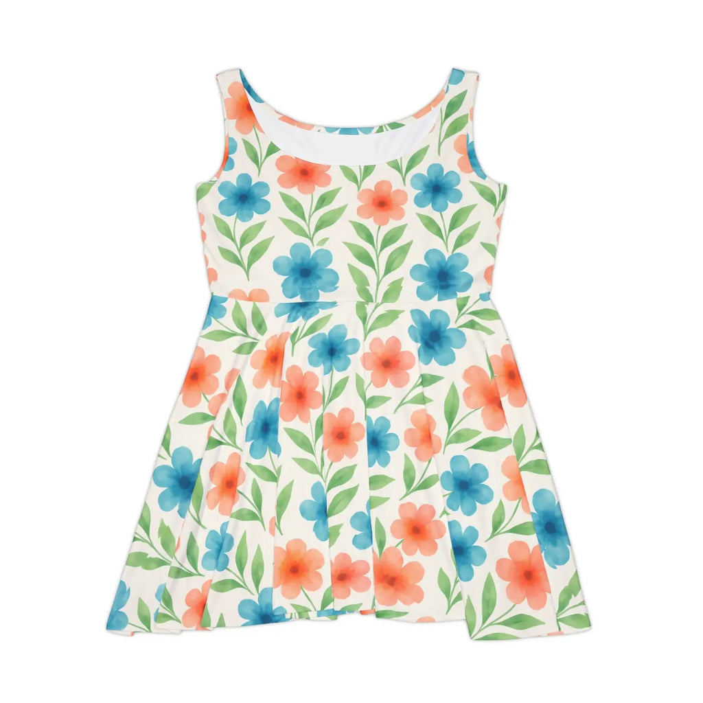 Premium Floral Skater Dress - Garden Party Outfit - DipaliZ