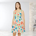 Premium Floral Skater Dress - Garden Party Outfit - DipaliZ